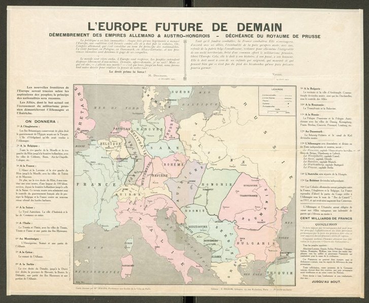 French partition plans for central Europe original